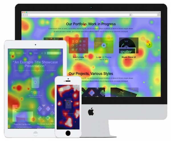 Esempio di Heatmap realizzata su PC Tablet e Smartphone