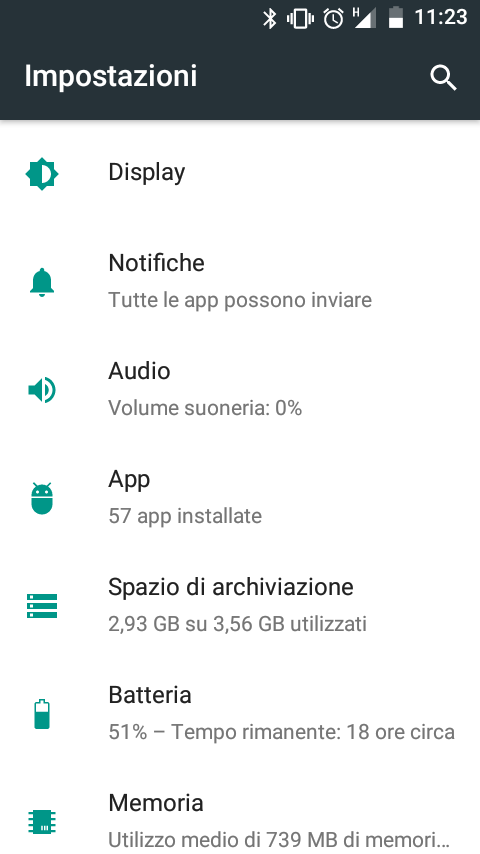 Questo screenshot mostra come cancellare la cache sul proprio telefonino Android