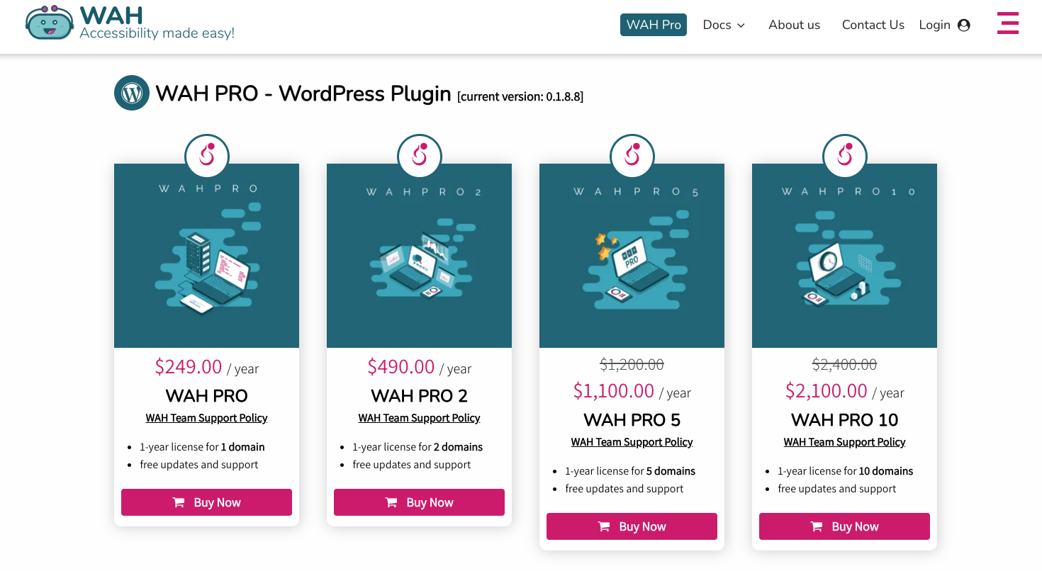 wp accessibility helper